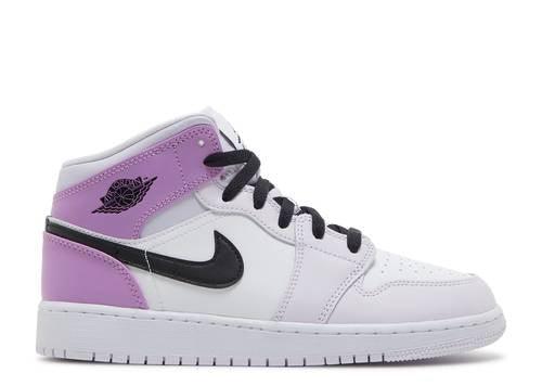 AIR JORDAN 1 MID GS 'BARELY GRAPE' - Kicksinto