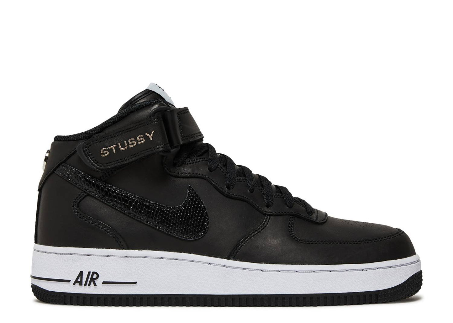 STUSSY X AIR FORCE 1 MID 'BLACK SNAKESKIN'