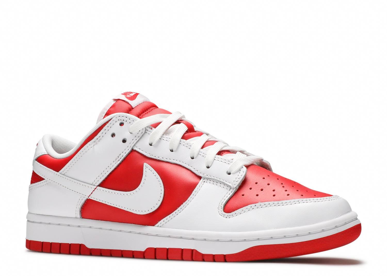 NIKE DUNK LOW 'CHAMPIONSHIP RED' - Kicksinto