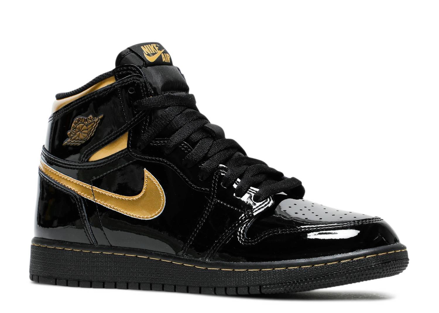 AIR JORDAN 1 RETRO HIGH OG 'BLACK METALLIC GOLD' - Kicksinto