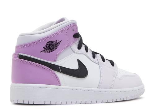 AIR JORDAN 1 MID GS 'BARELY GRAPE' - Kicksinto