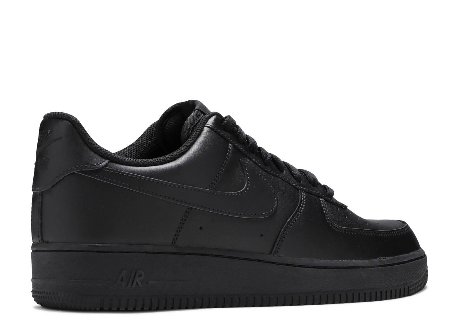 NIKE AIR FORCE 1 '07 'TRIPLE BLACK' - Kicksinto