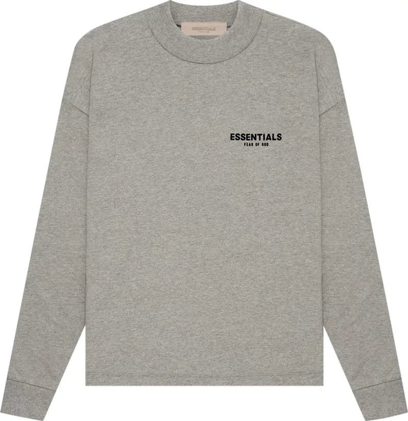 Fear of God Essentials Long-Sleeve Tee 'Dark Oatmeal'