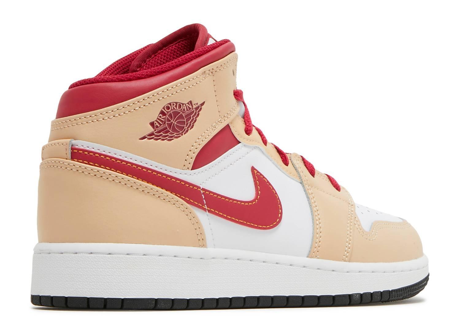 Jordan 1 Mid Cardinal Curry - Kicksinto