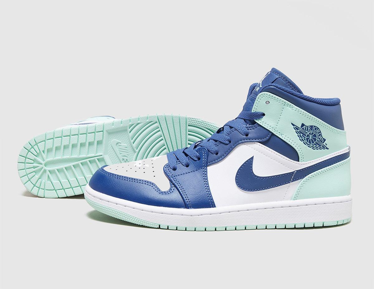 Jordan 1 Mid Mystic Navy Mint Foam - Kicksinto