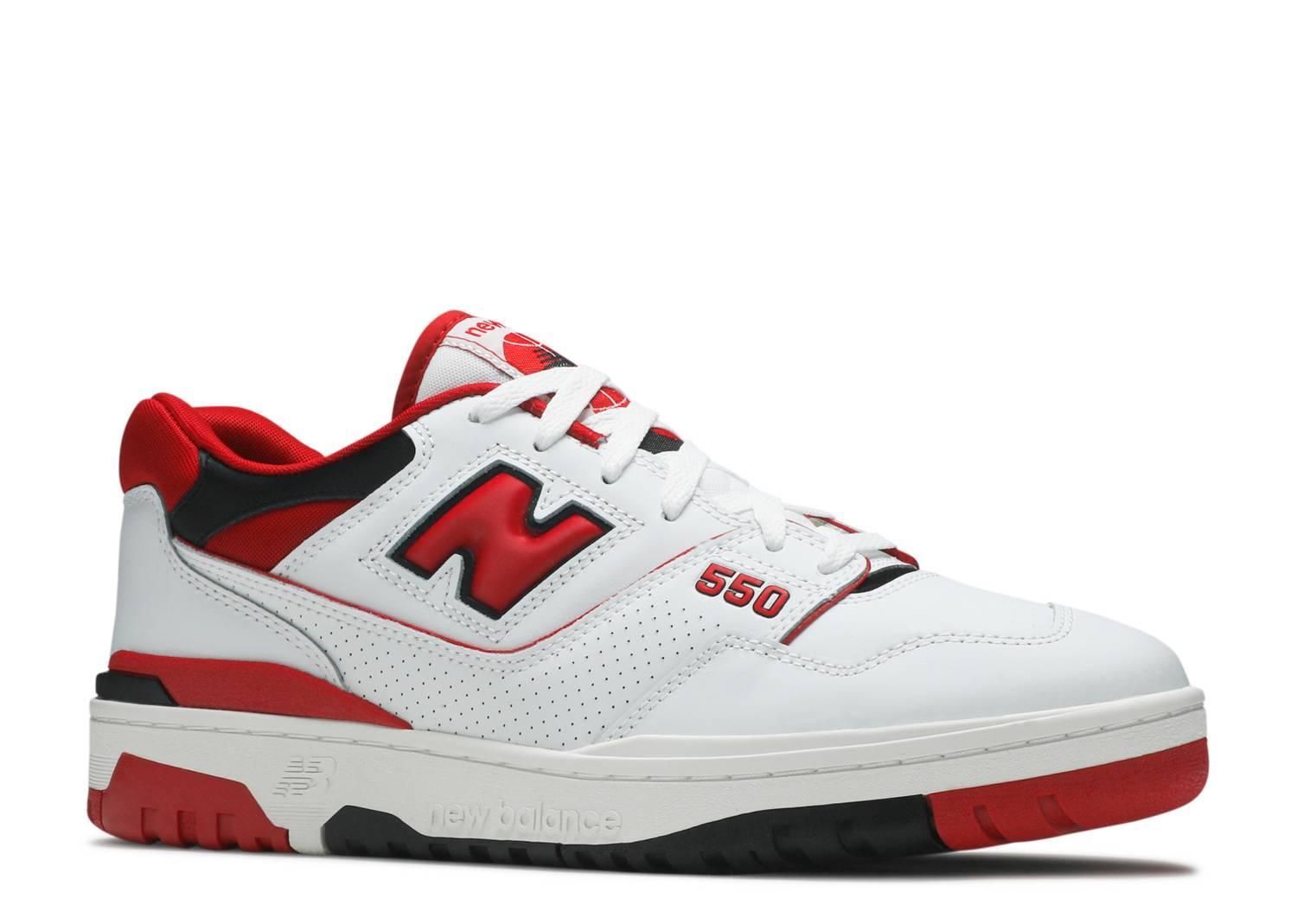 New Balance 550 Red White - Kicksinto