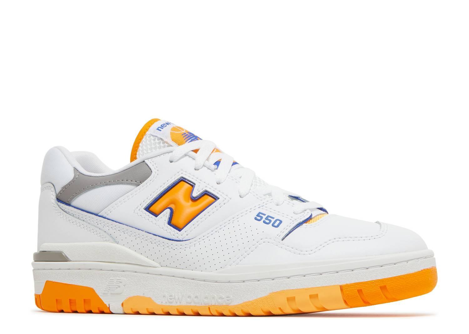 New Balance 550 White Vibrant Orange - Kicksinto